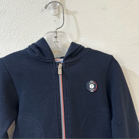 Jacadi Baby Zip Up Sweatshirt Hoodie in Marine size 24M - Picture 5 of 10
